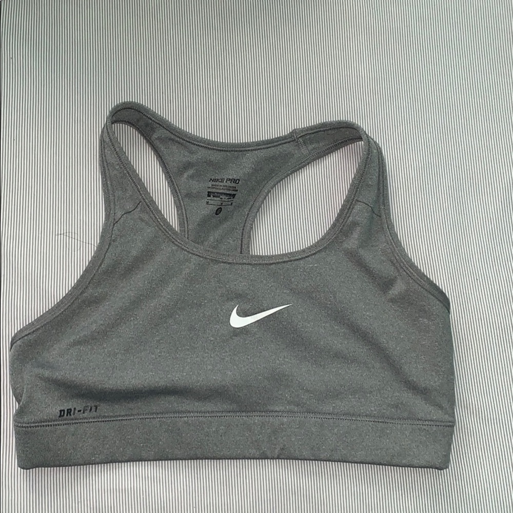 Nike sports bra grey